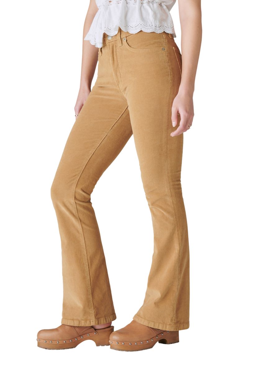 Womens High Rise Corduroy Pants