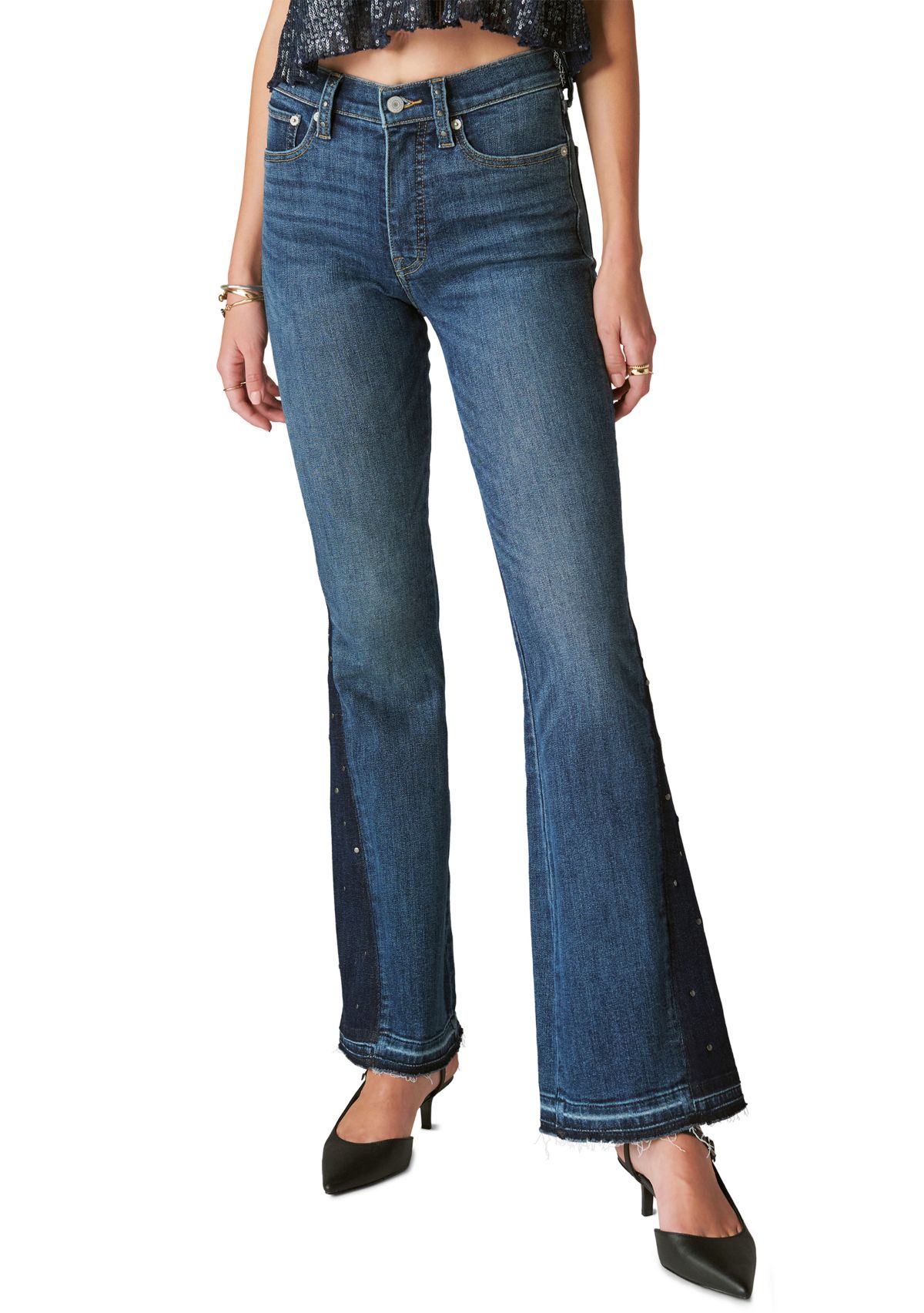 Womens High Rise Stevie Flare Jeans