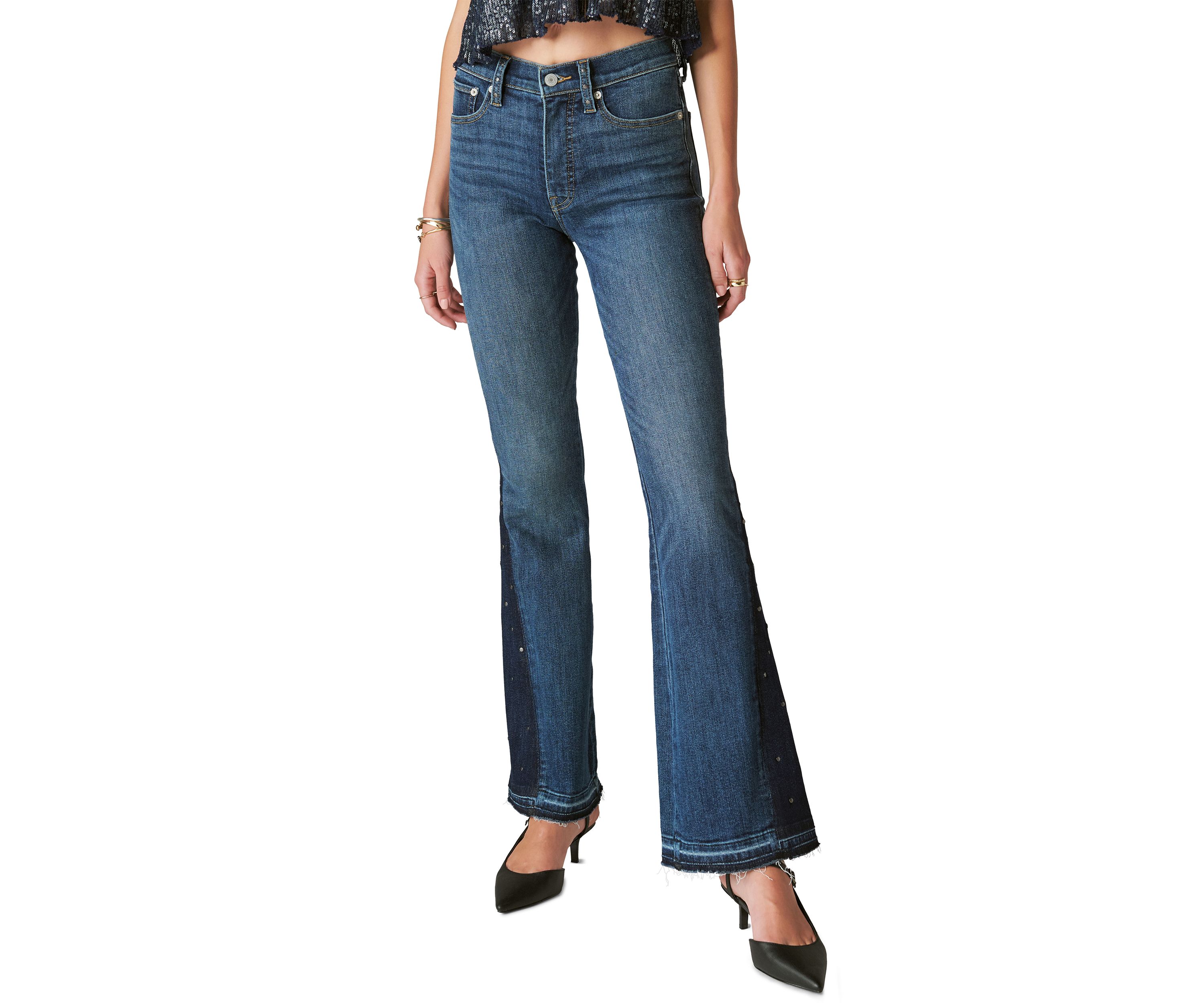 Womens High Rise Stevie Flare Jeans