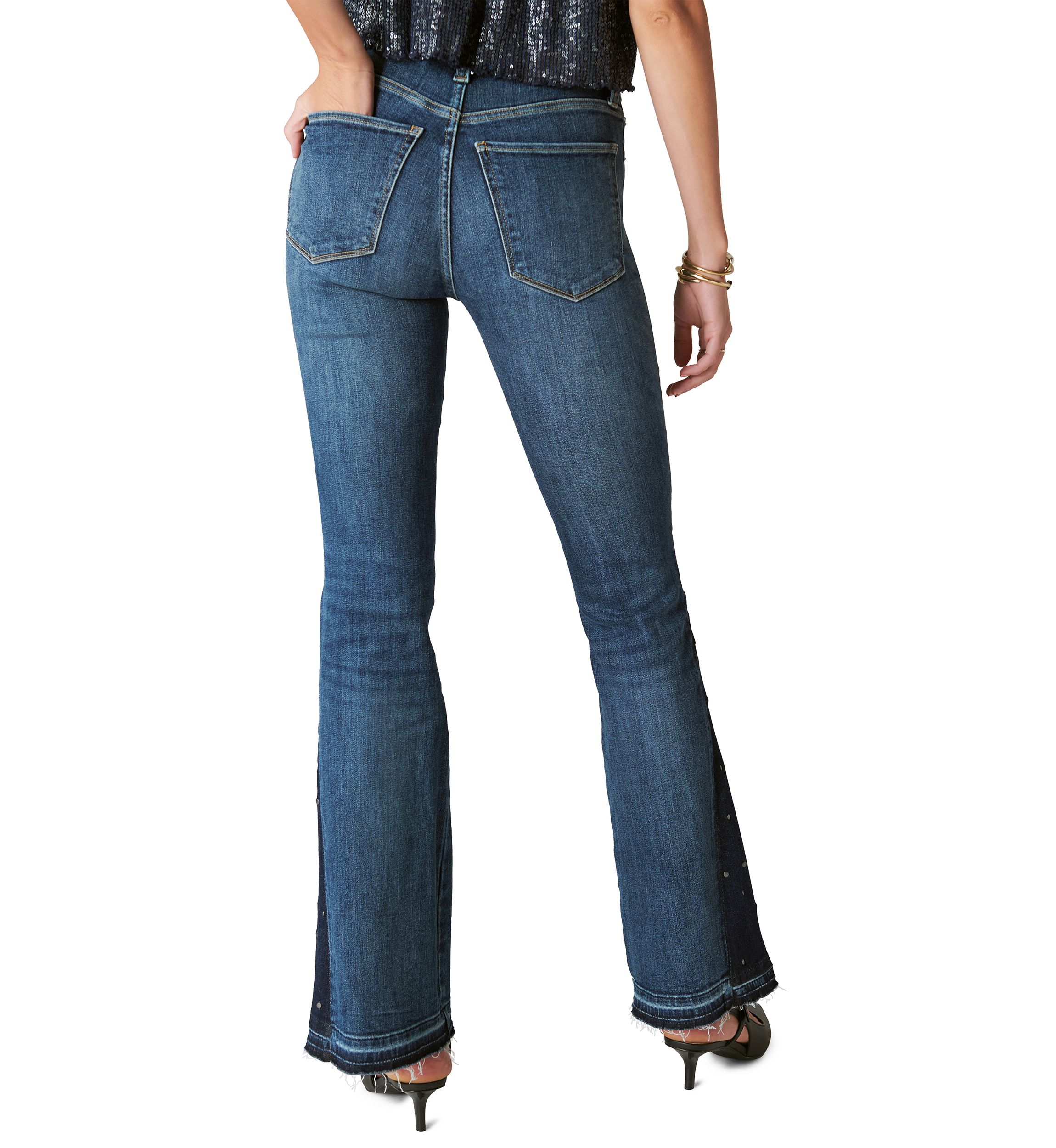 Womens High Rise Stevie Flare Jeans