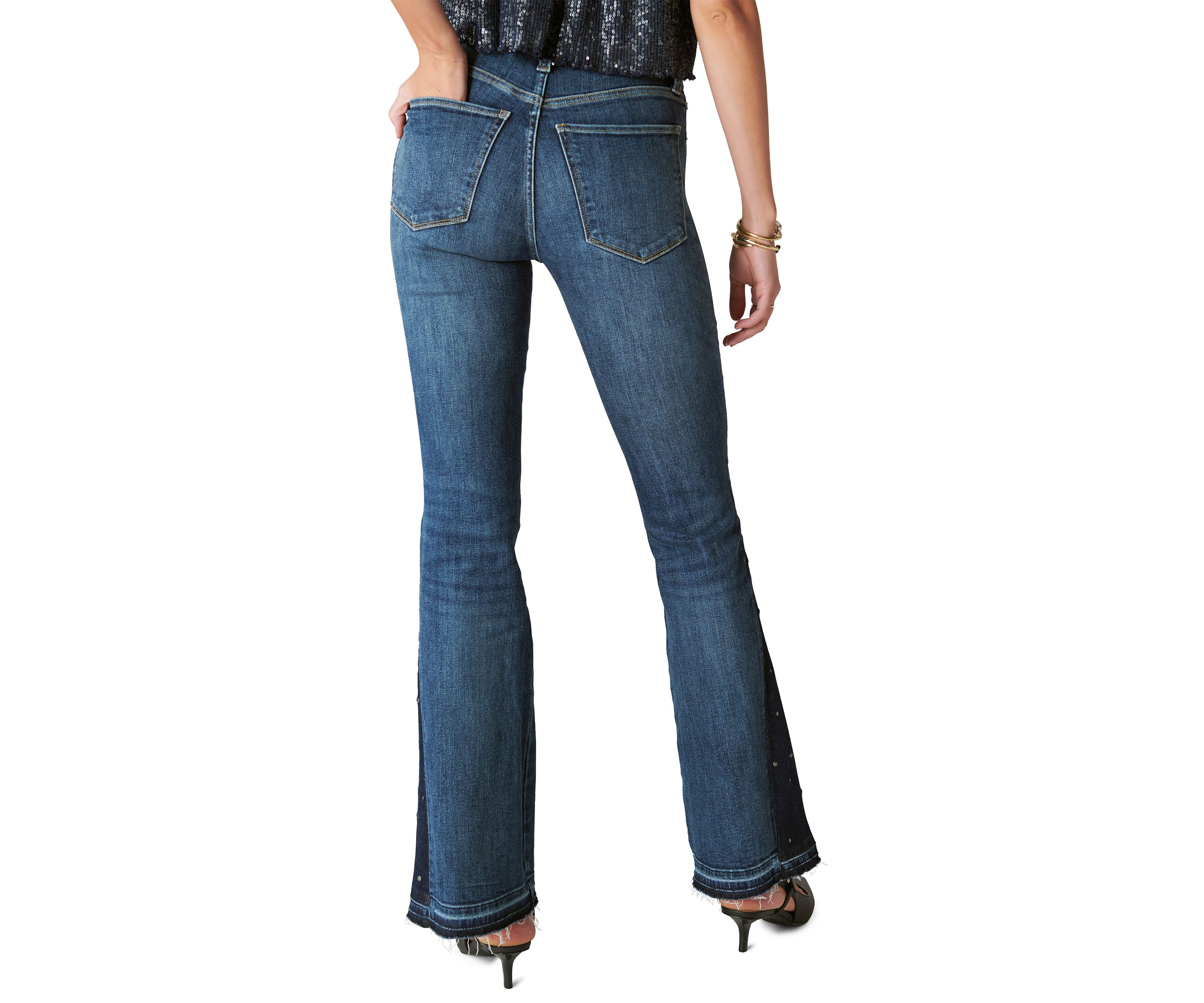 Womens High Rise Stevie Flare Jeans