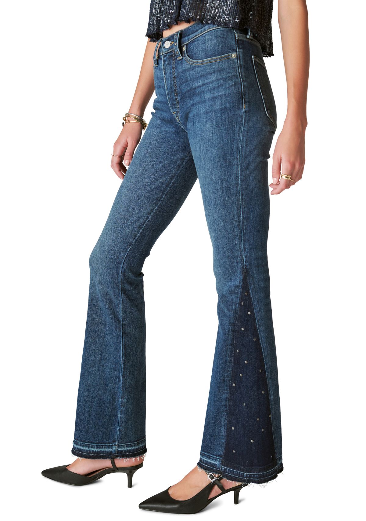 Womens High Rise Stevie Flare Jeans