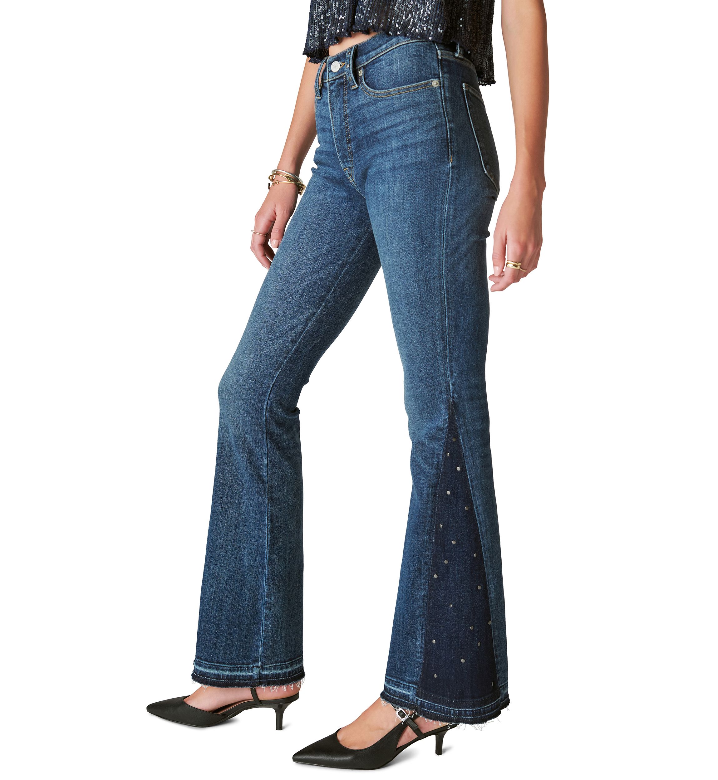 Womens High Rise Stevie Flare Jeans