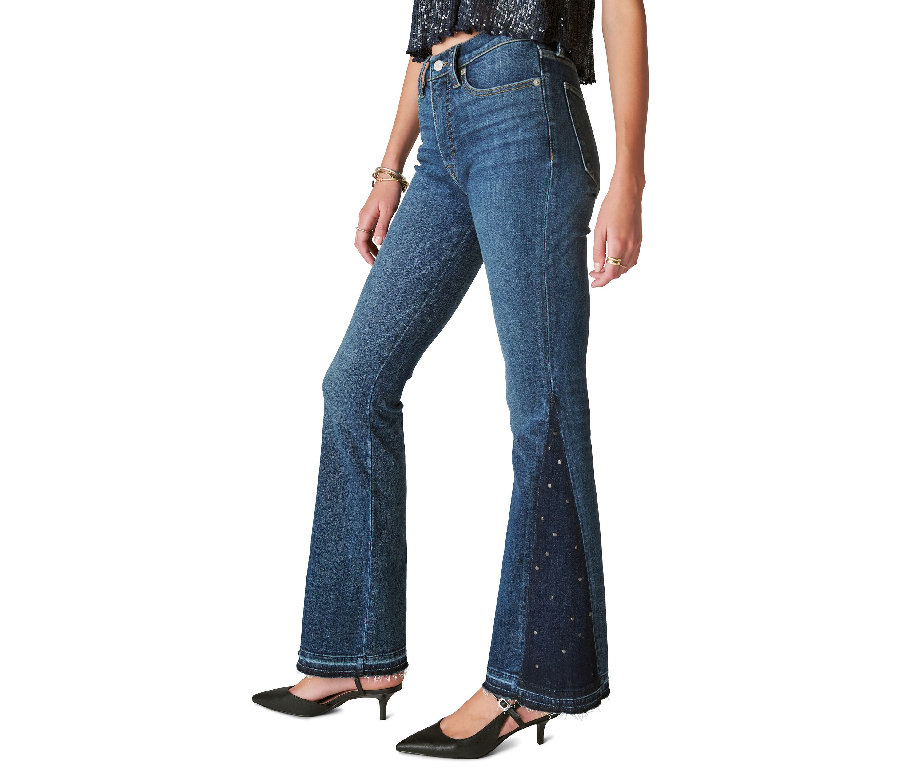 Womens High Rise Stevie Flare Jeans