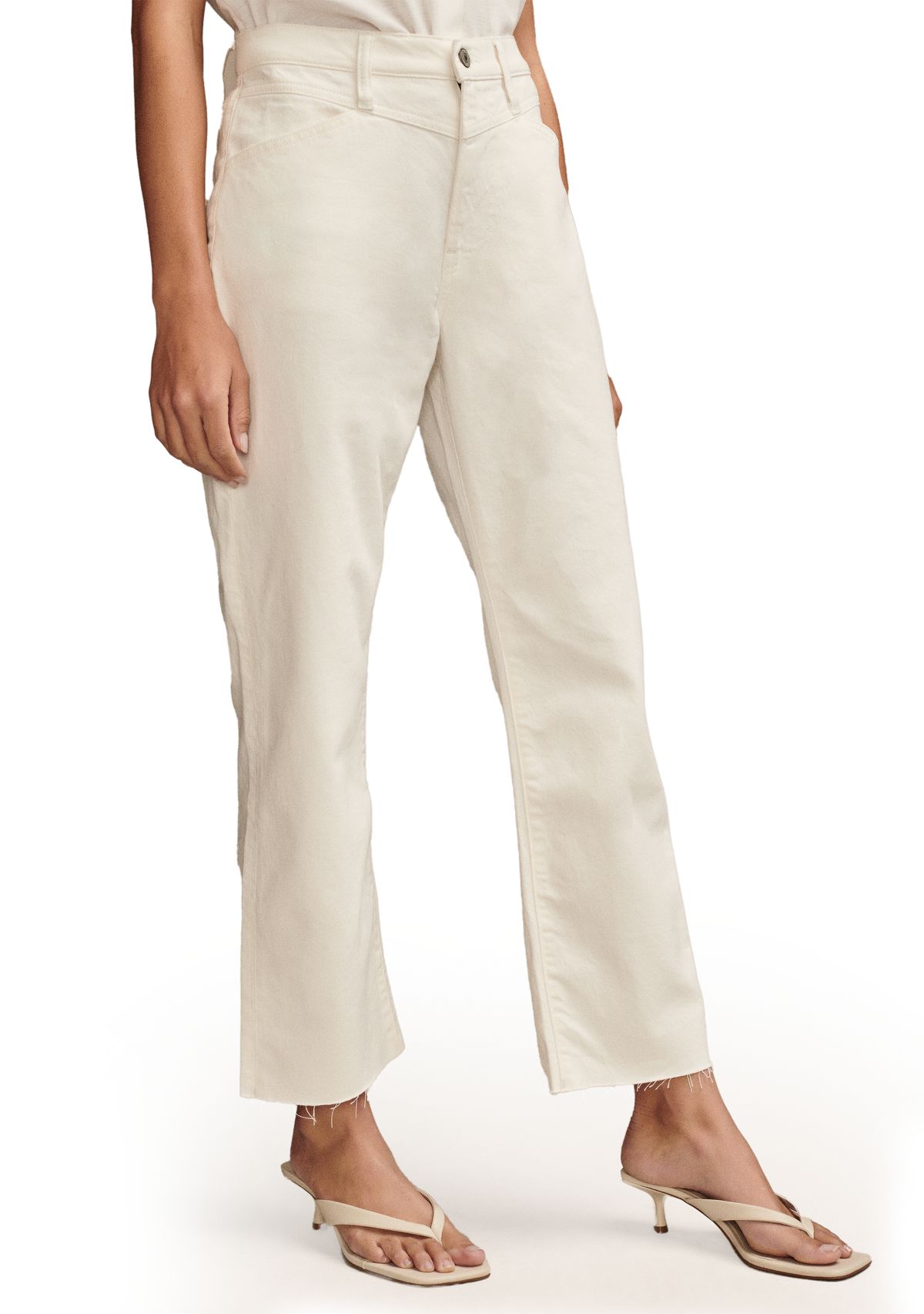 Womens Loose Cropped Jeans 