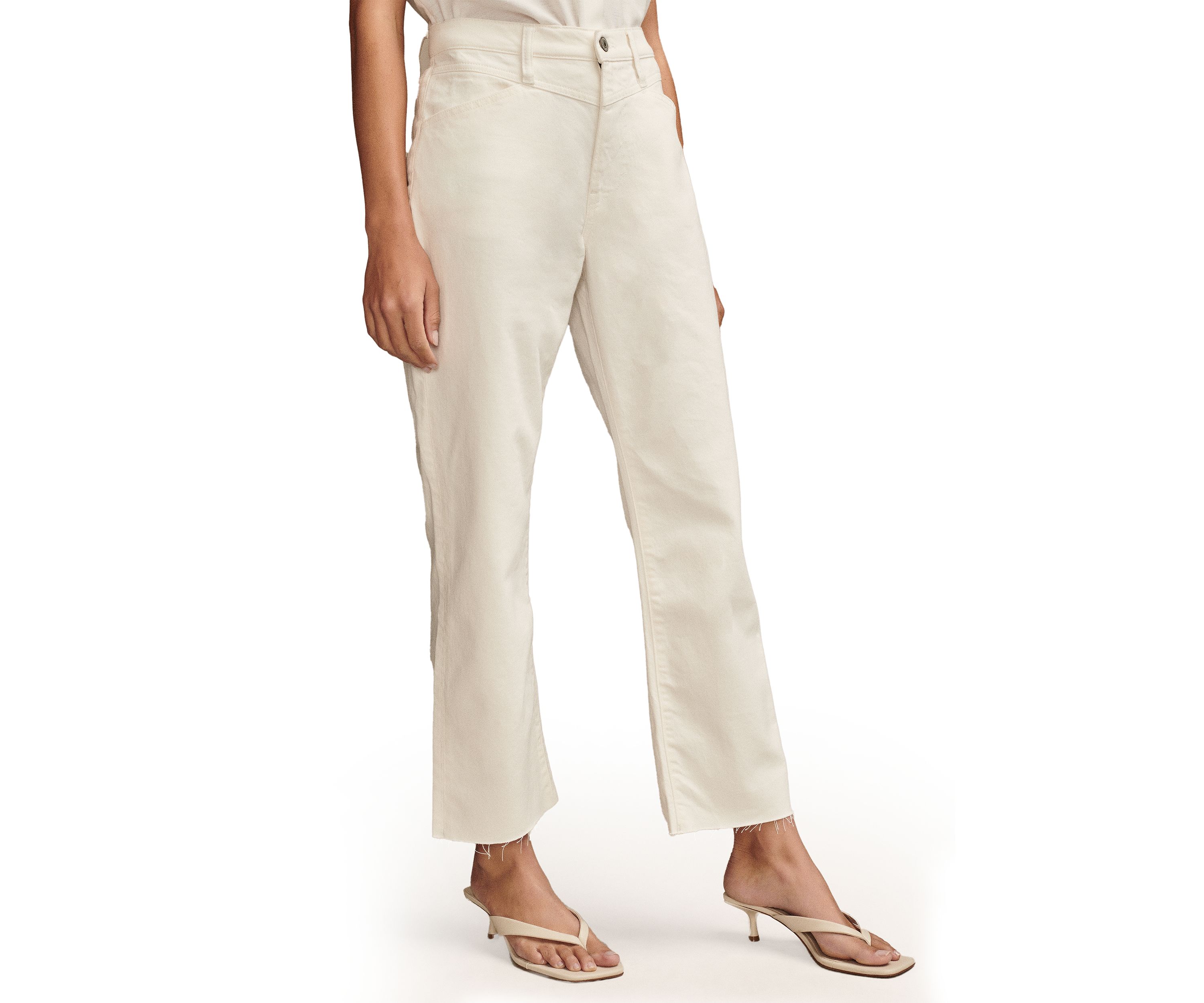 Womens Loose Cropped Jeans 