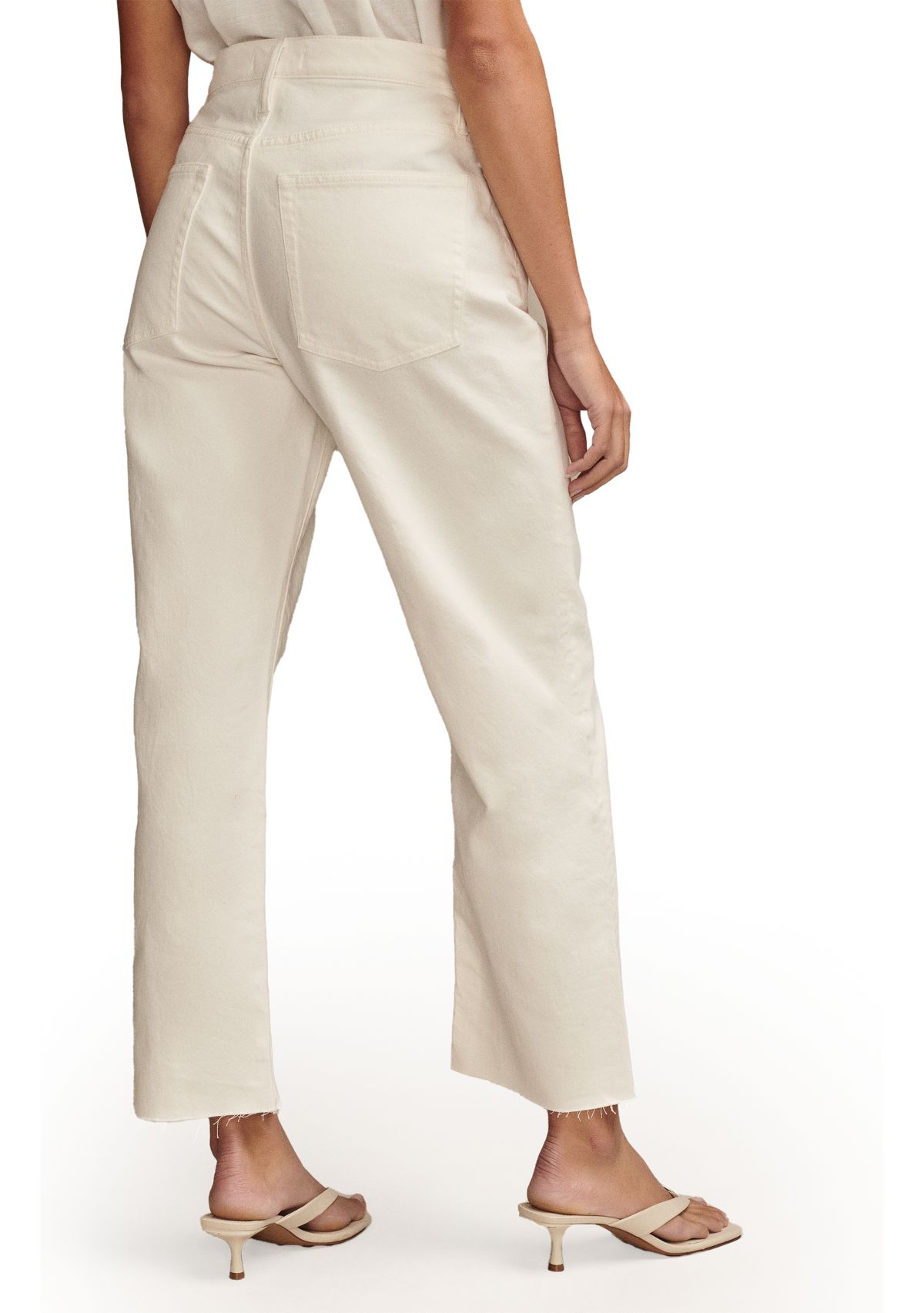 Womens Loose Cropped Jeans 