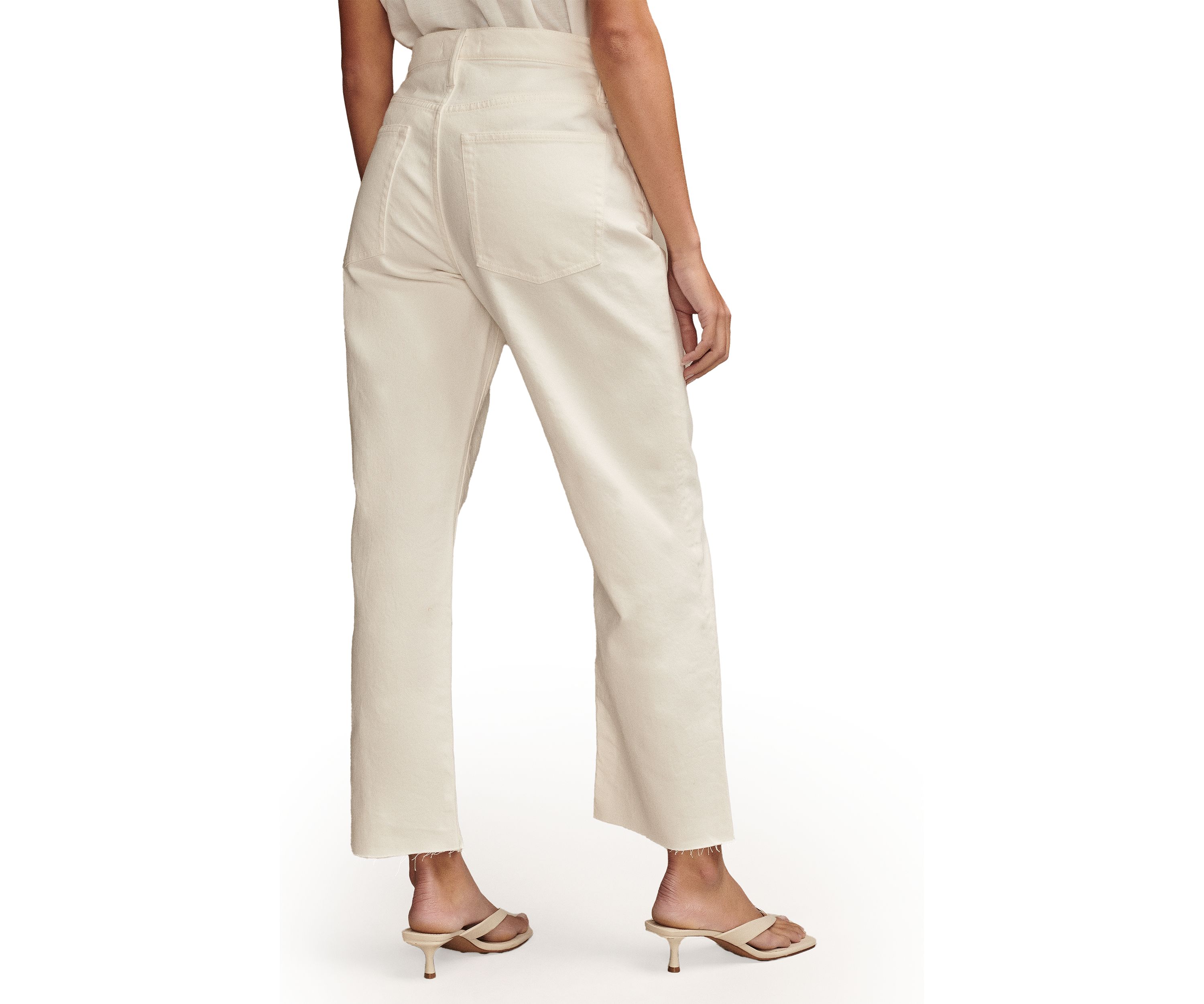 Womens Loose Cropped Jeans 