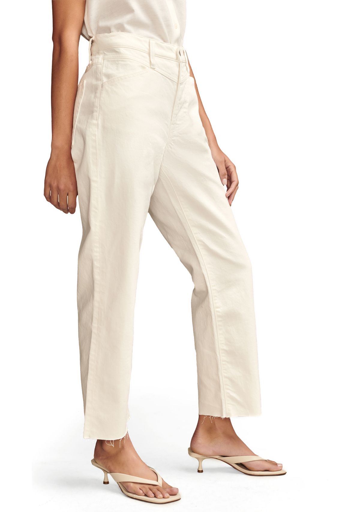 Womens Loose Cropped Jeans 