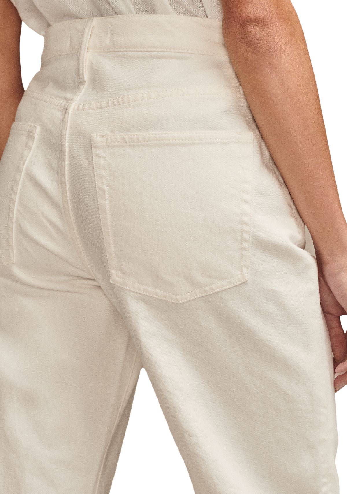 Womens Loose Cropped Jeans 