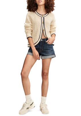 Ava Mid Rise Rolled Shorts