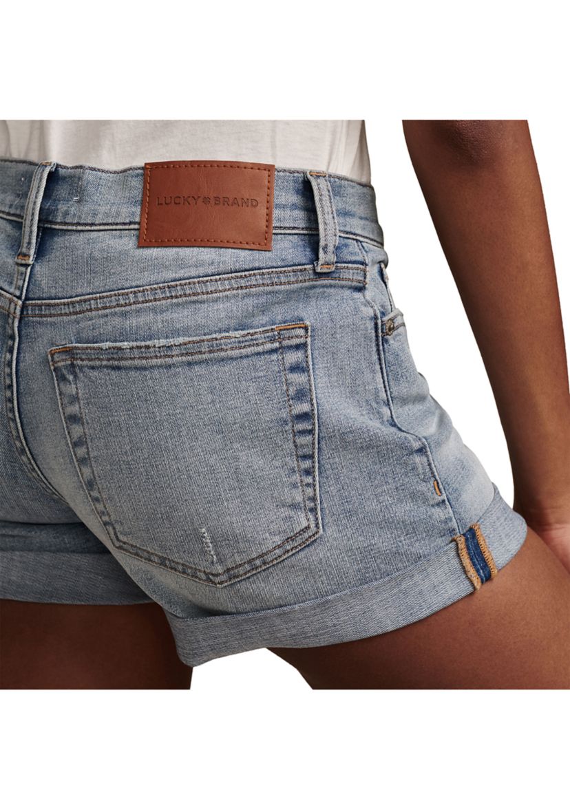 Ava Mid Rise Roll Shorts