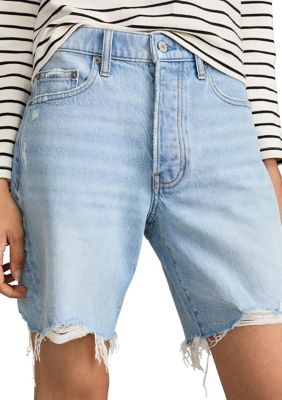 Women's 90's Loose Destructed Denim Shorts