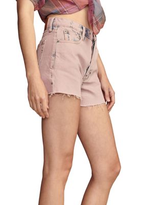 Women's High Rise Denim Mom Shorts