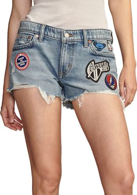 Women's Grateful Dead Patchwork Denim Shorts