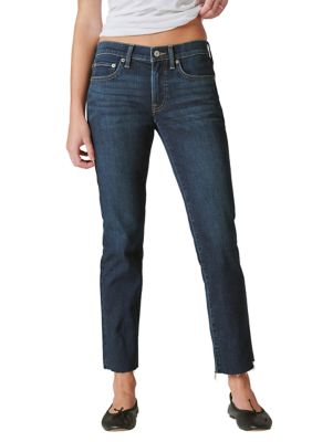 Women's Mid Rise Cropped Cuff Jeans