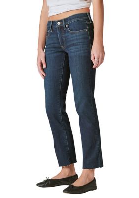 Women's Mid Rise Cropped Cuff Jeans