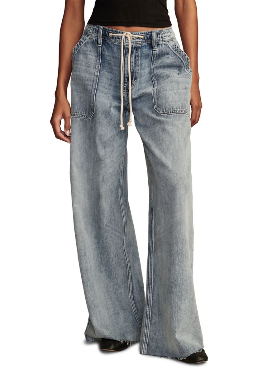 Patch Pocket Pull On Jeans
