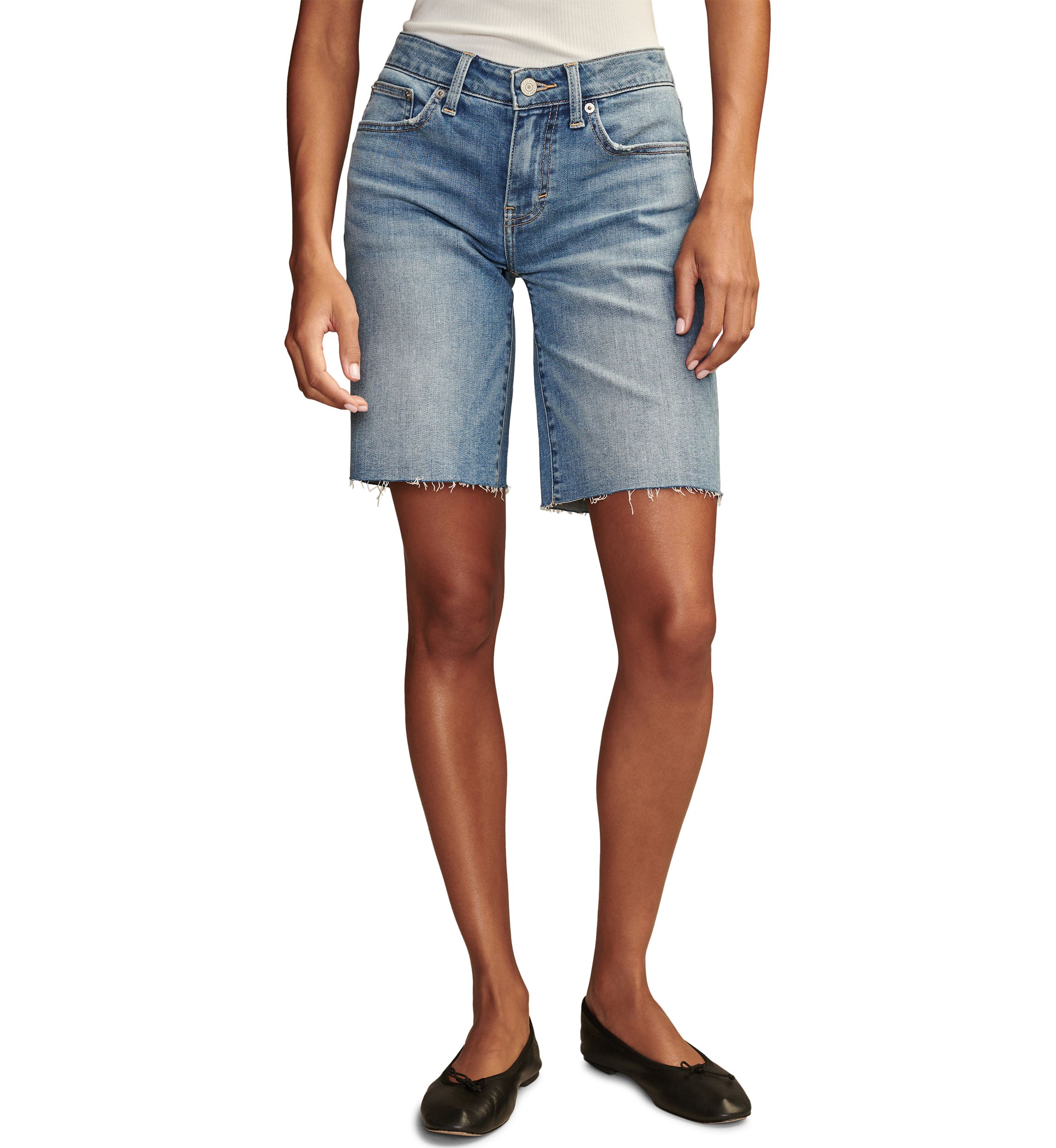 Cut Off Bermuda Shorts