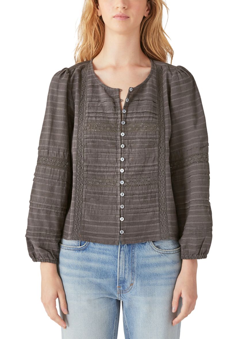 Pintuck Lace Shirt