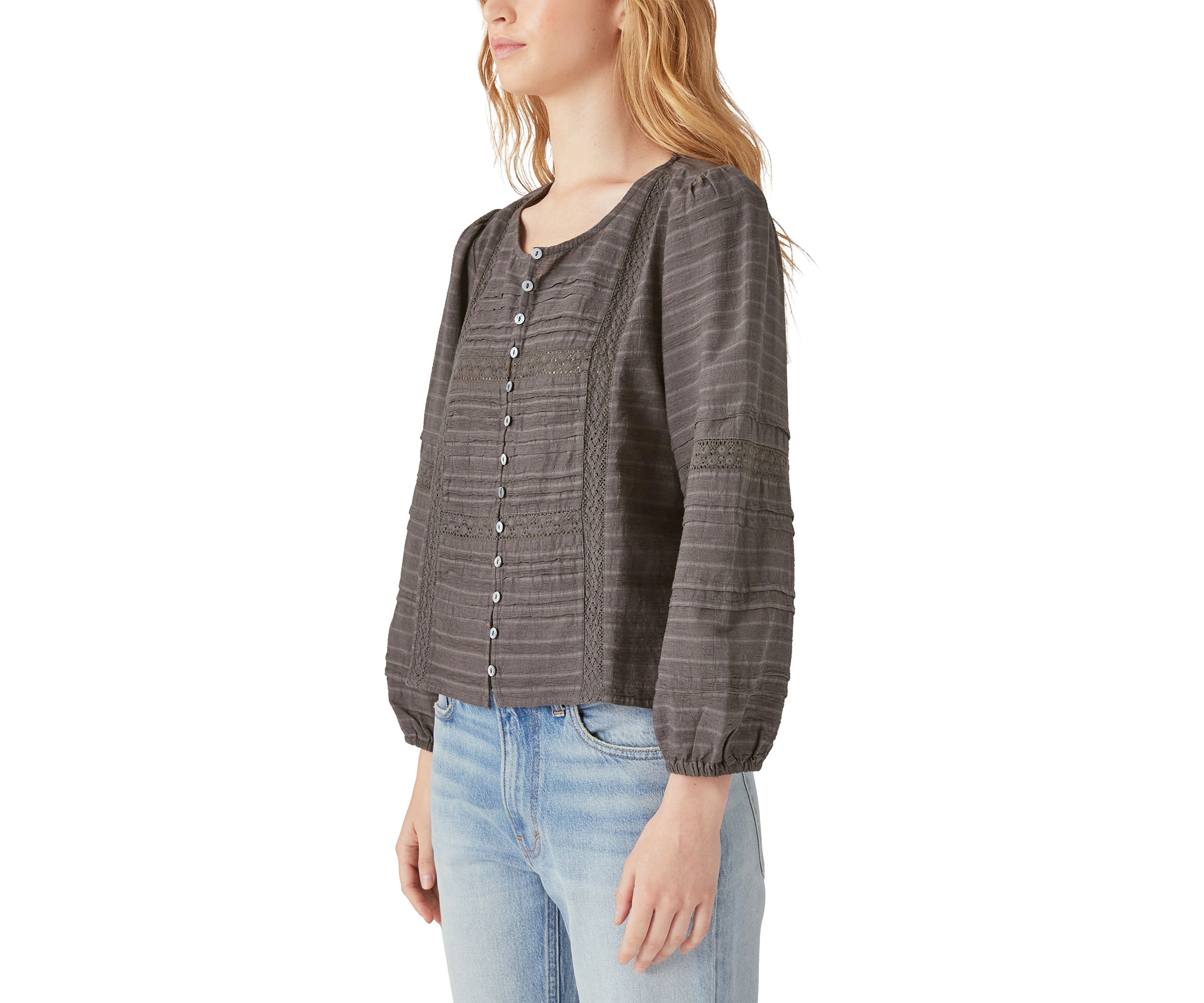 Pintuck Lace Shirt