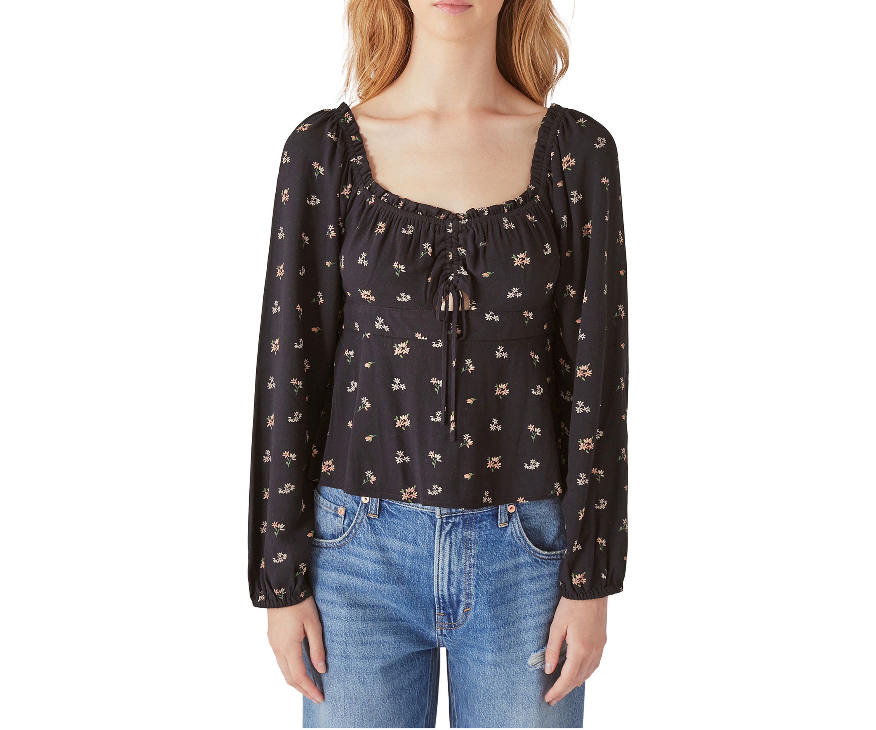 Long Sleeve Printed Top