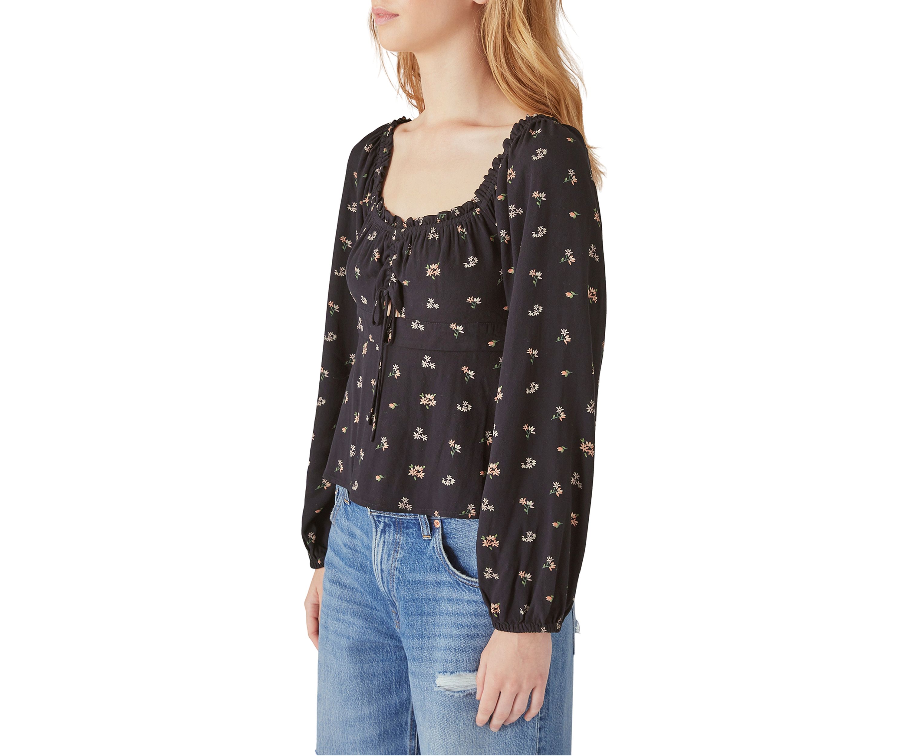 Long Sleeve Printed Top