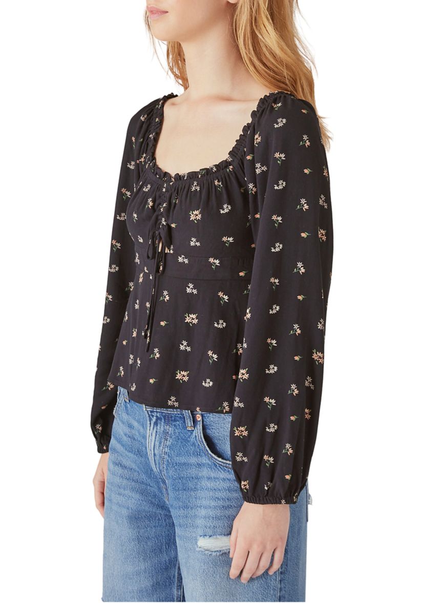 Long Sleeve Printed Top