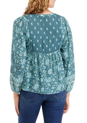 Long Sleeve Peasant Blouse