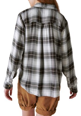 Women's Plaid Boyfriend Shirt