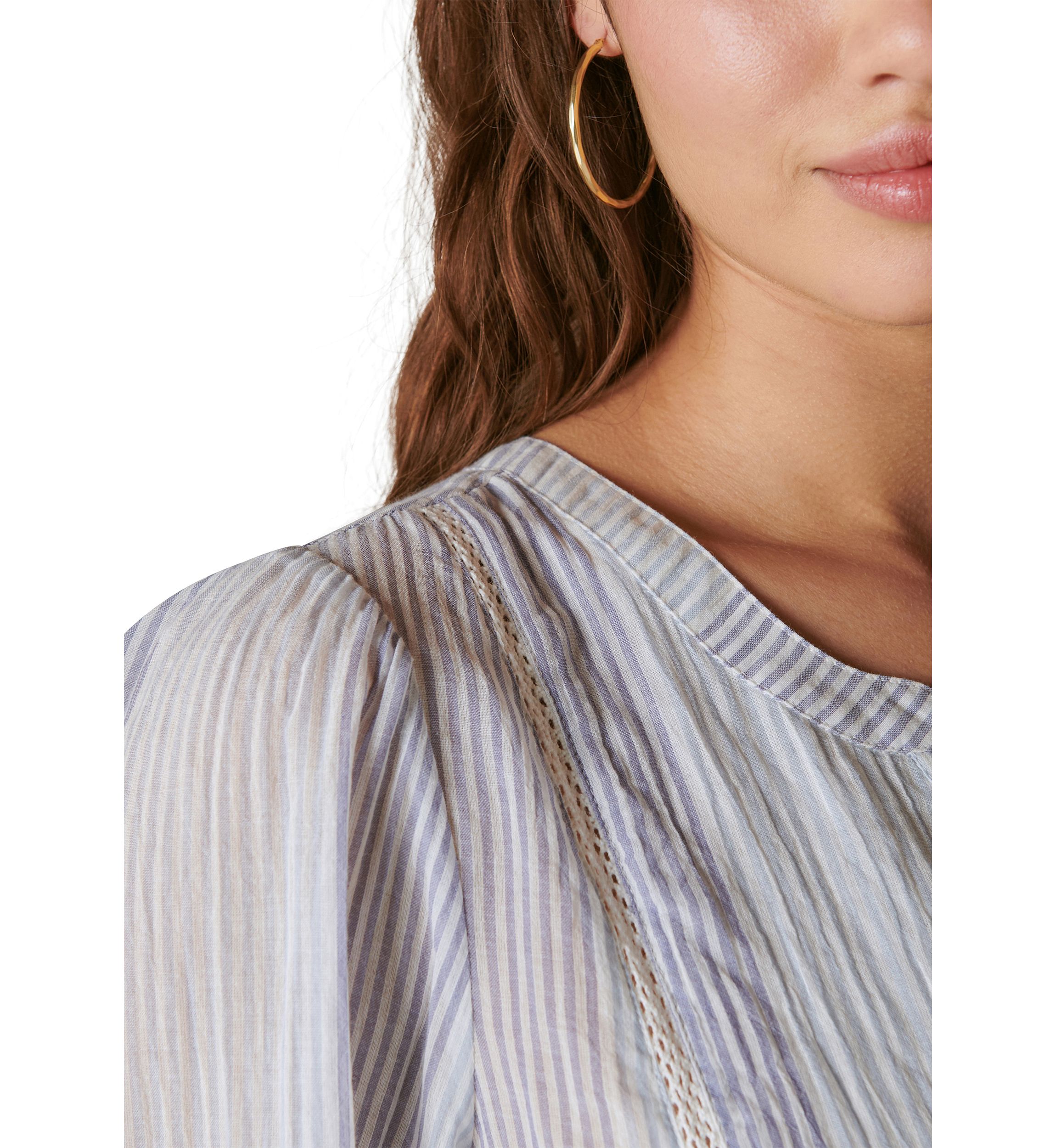 Smocked Button Through Blouse