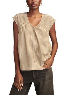 Women's Striped Woven Blouse