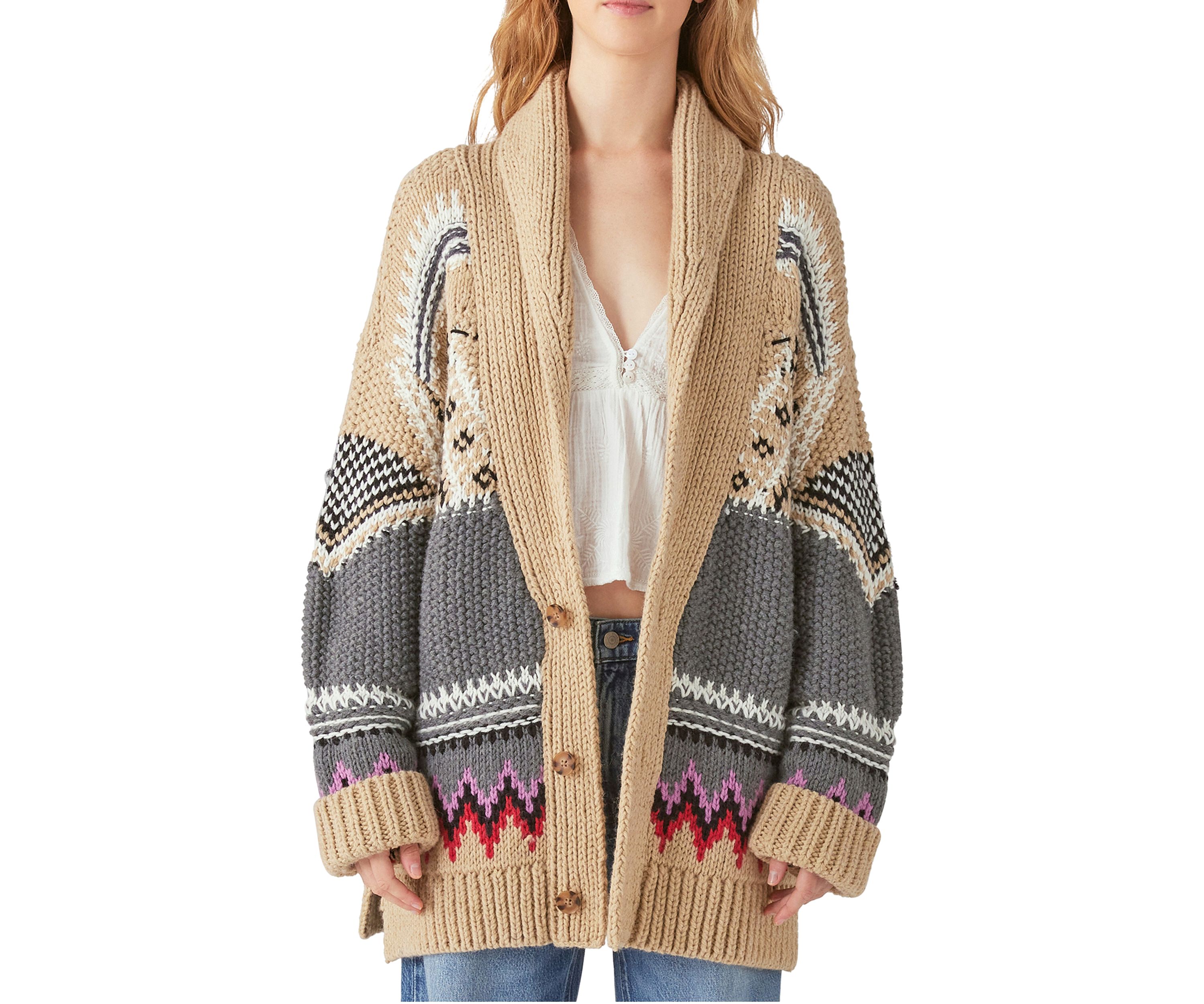 Tribal Print cardigan