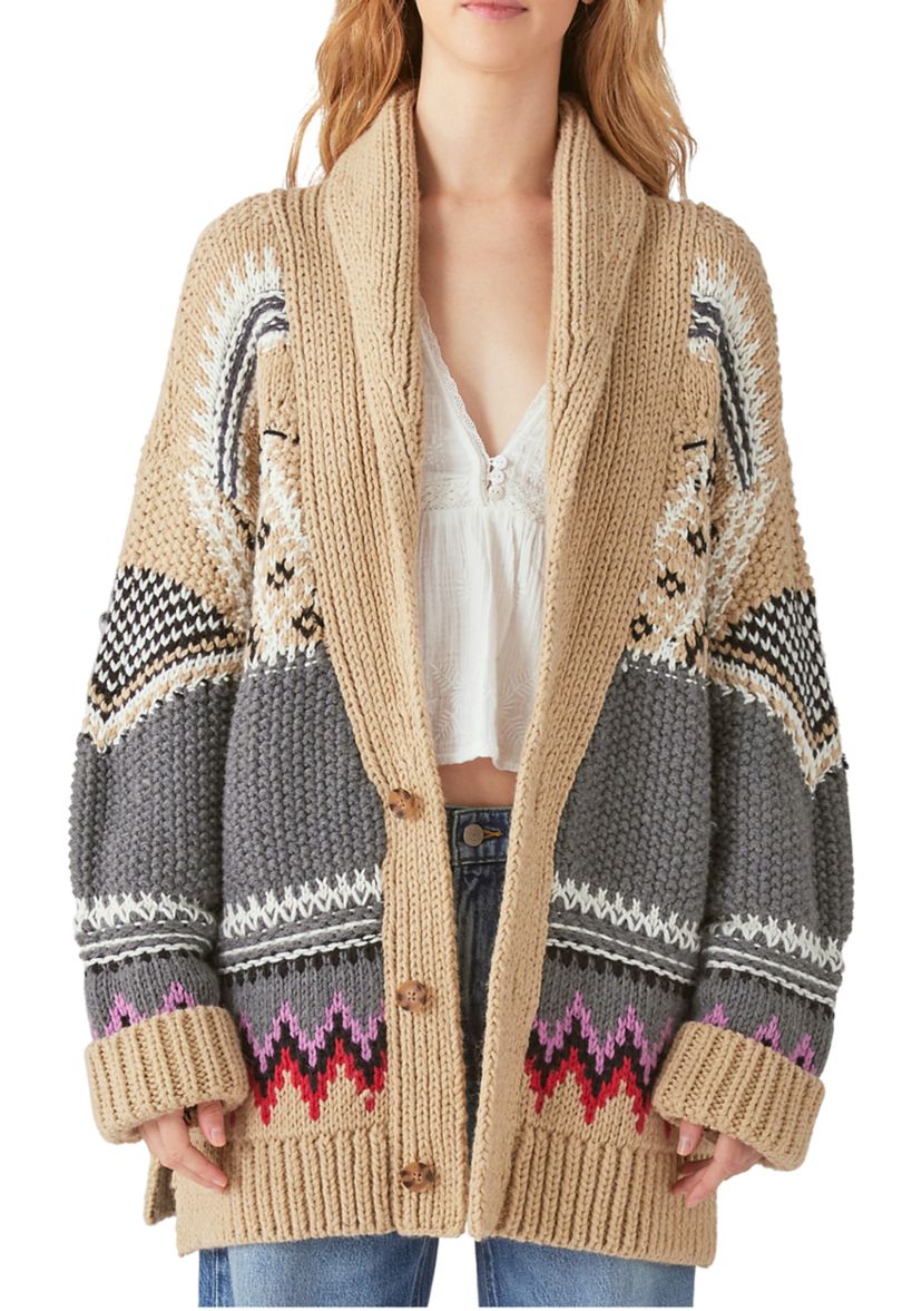 Tribal Print cardigan