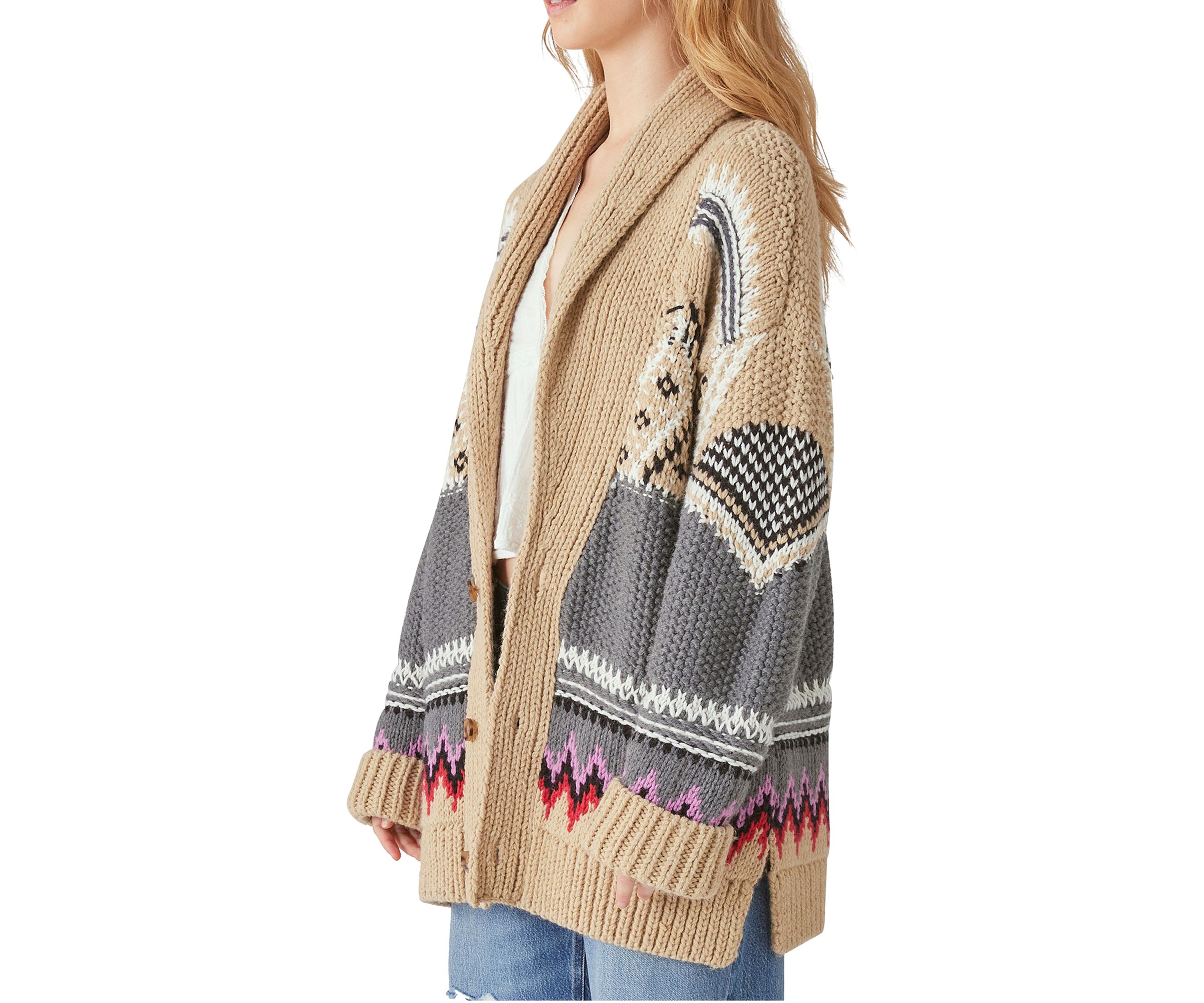 Tribal Print cardigan
