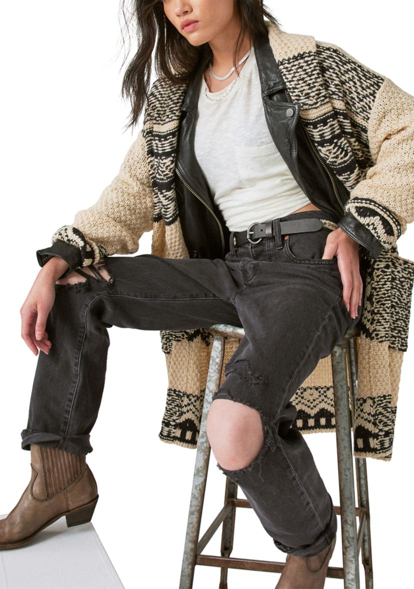 Long Sleeve Fair Isle Coatigan