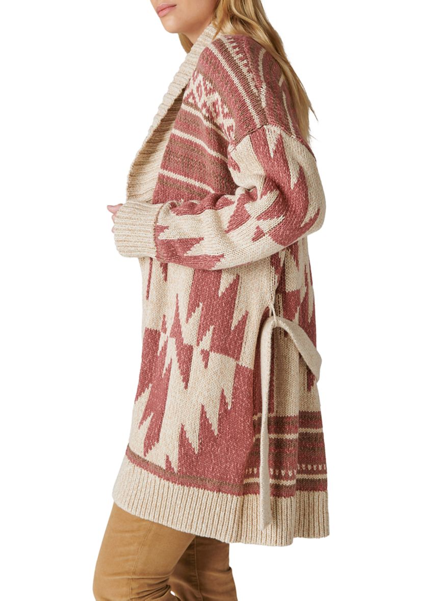 Womens Heritage Printed Cardigan