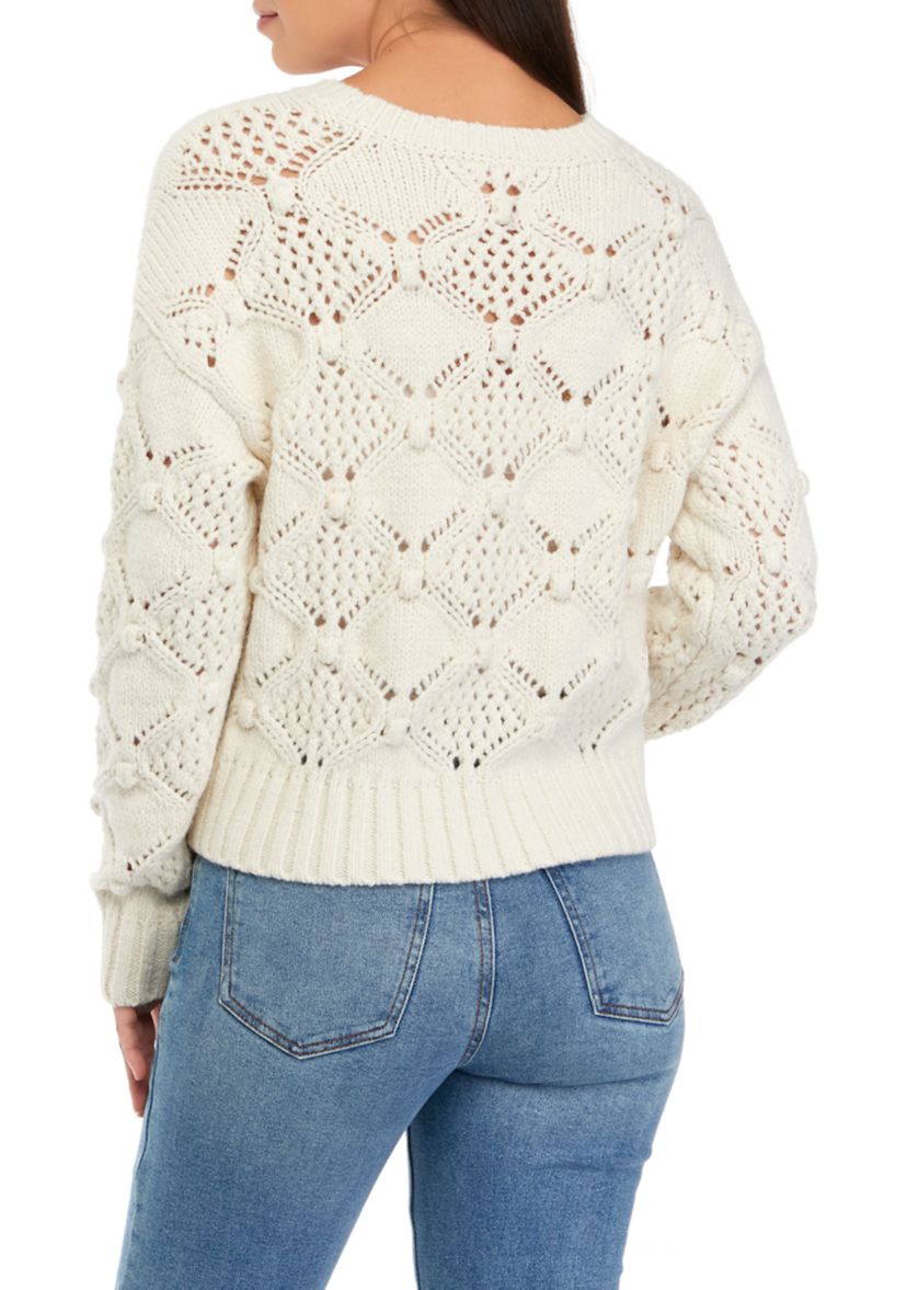 Open Stitch Pullover Sweater