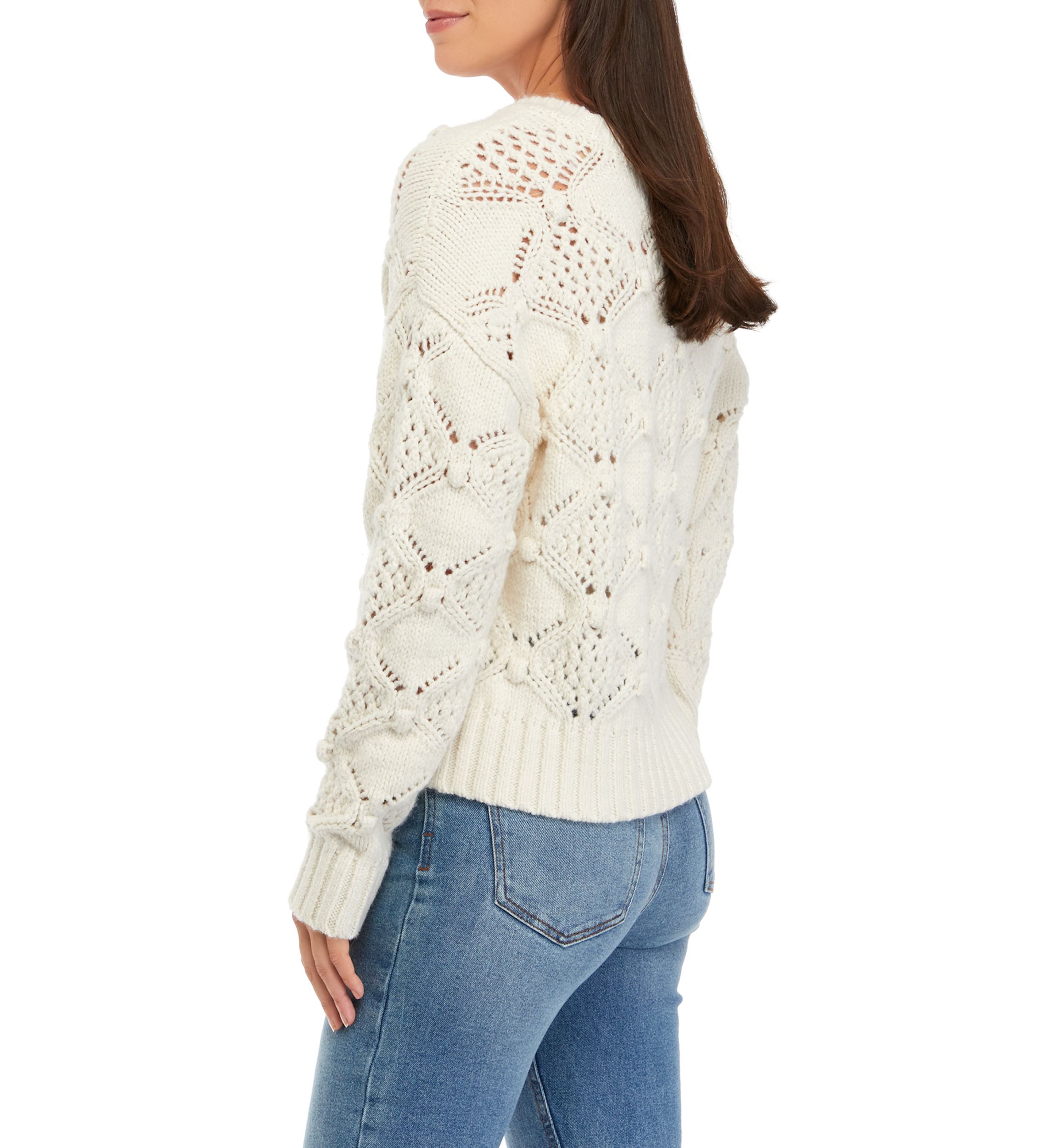 Open Stitch Pullover Sweater
