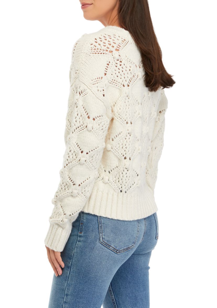 Open Stitch Pullover Sweater