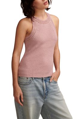 Sleeveless Halter Sweater