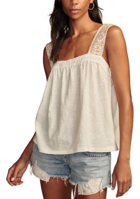 Sleeveless Embroidered Tank Top