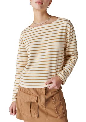 Women's Long Sleeve Stripe Top