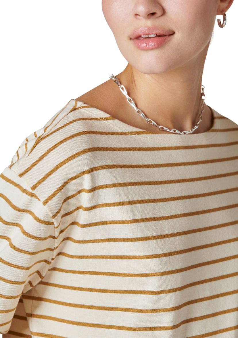 Womens Long Sleeve Stripe Top