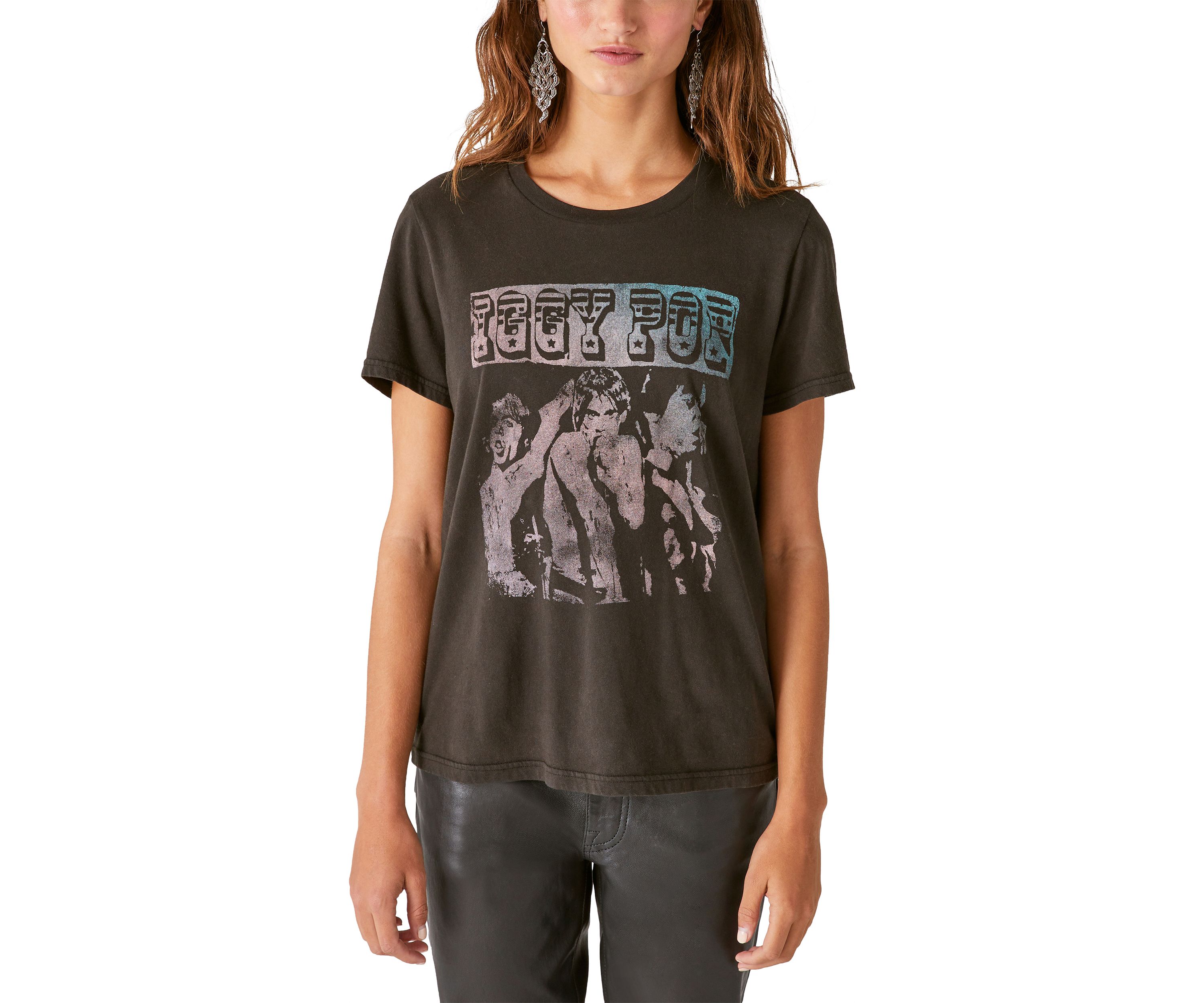 Iggy Pop Classic Crew Neck Graphic T-Shirt