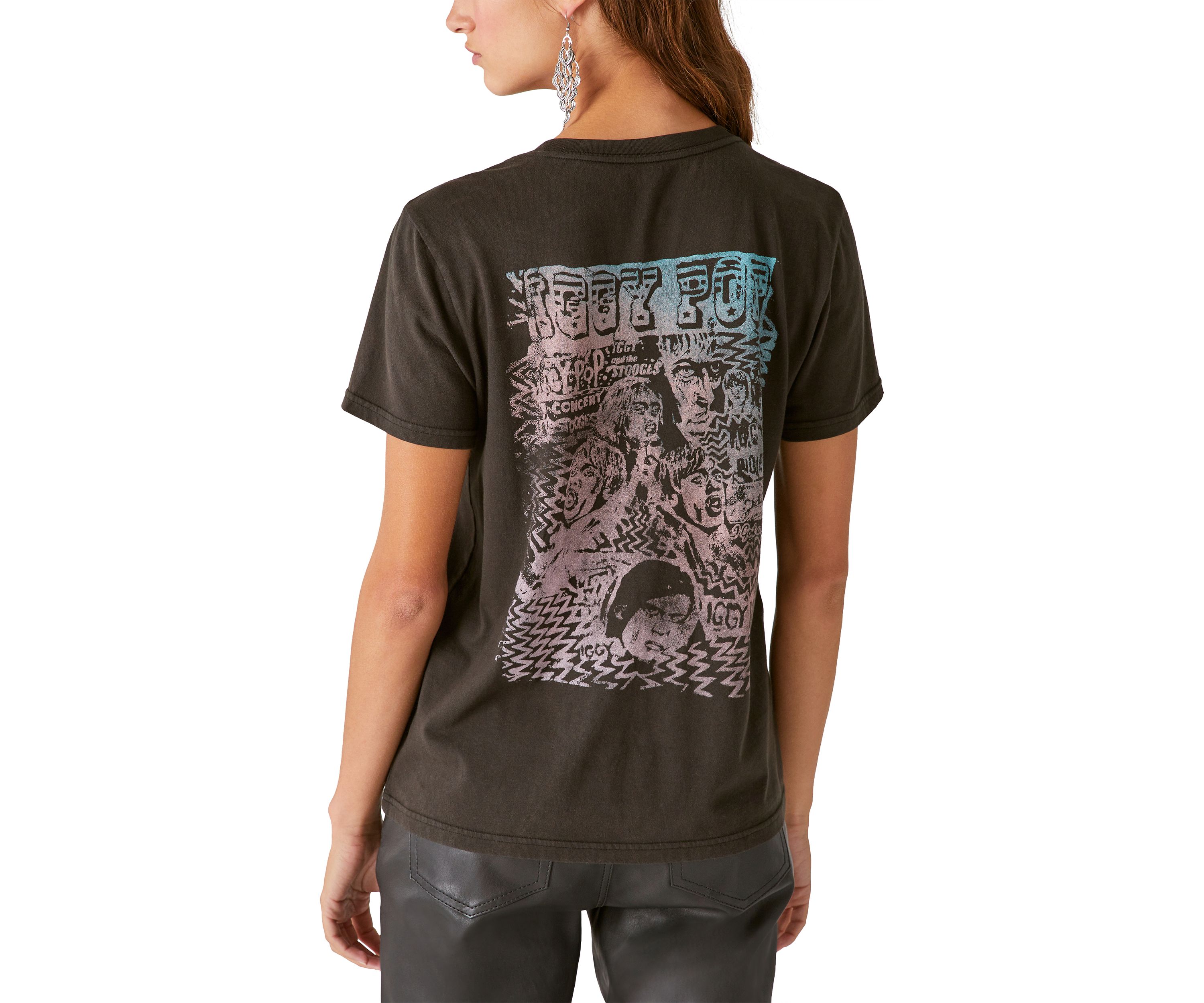 Iggy Pop Classic Crew Neck Graphic T-Shirt