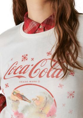 Short Sleeve Coke Santa Graphic T-Shirt