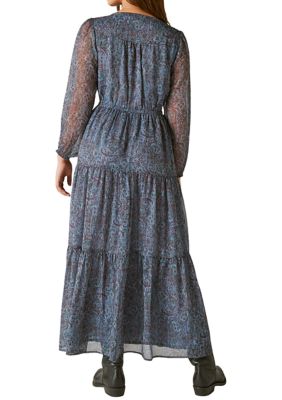 Lucky Brand Womens Lace Tiered Maxi Dress : : Clothing, Shoes &  Accessories