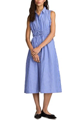 Lucky Brand 3X Blue Stripe Short Sleeve Dress  Denim jean dress, Tie waist  shirt dress, Lucky brand denim
