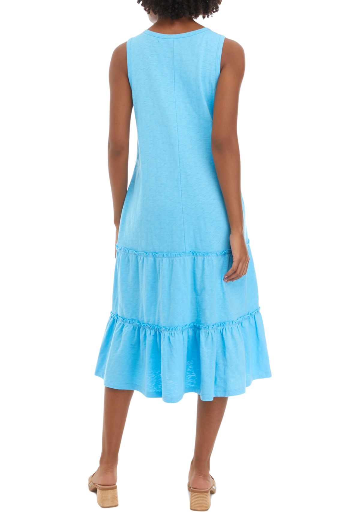 Womens Henley Tank Midi Dress